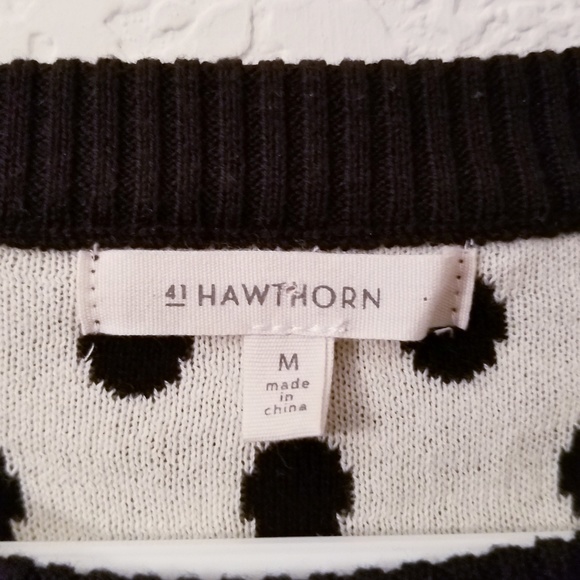 41 Hawthorn ❤ Black & White Polka Dot Sweater - Picture 8 of 8